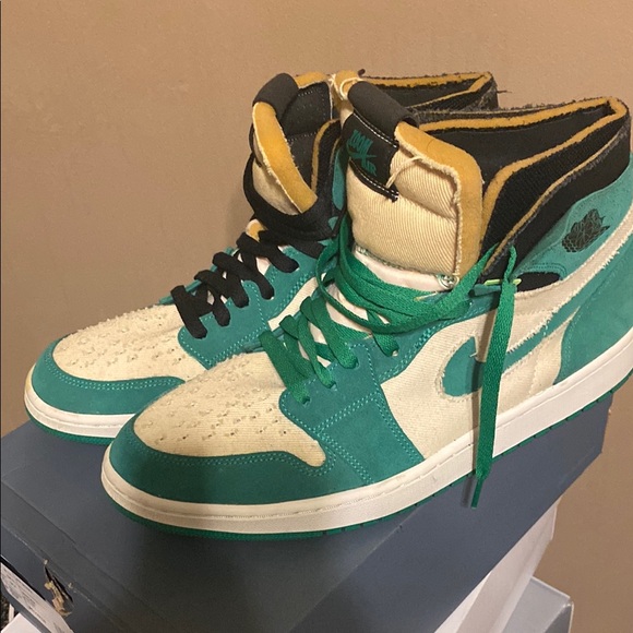 Air Jordan 1 Retro High OG Teal/White - Picture 6 of 6